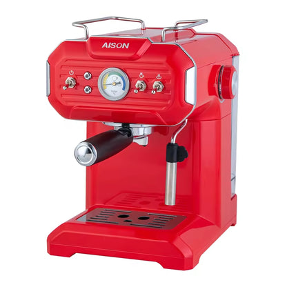 1.75L Water Tank Semi-automatic Cappuccino Espresso Coffee Maker